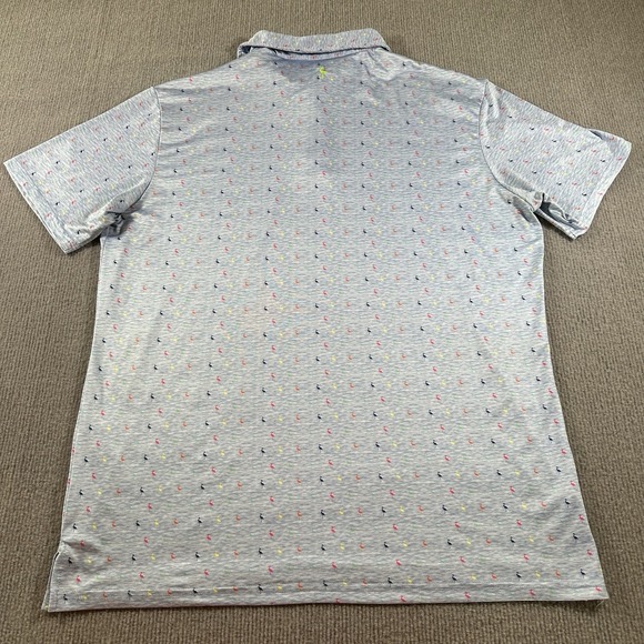 TailorByrd Shirt Mens Large All Over Print‎ Flamingo Performance Golf Stretch - Picture 6 of 9